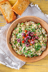 Canvas Print - Bowl of Melitzanosalata