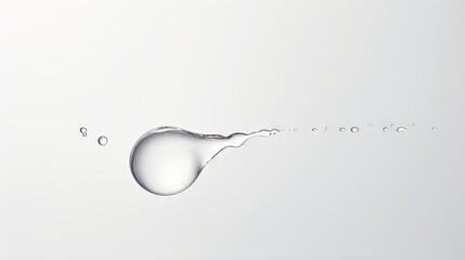 Wall Mural -  a drop of water with the words zero written in it.  generative ai