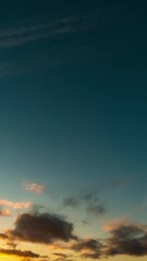 Wall Mural - sunrise and sunset time lapse of clouds in the sky day and night