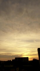 Wall Mural - morning time lapse of cloudy sky