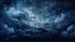 © marufbusiness! - Black gloomy sky, grunge texture, dark blue gray clouds background. Generative AI