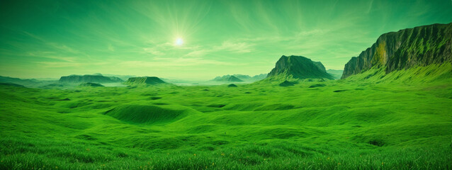 Wall Mural - Green planet - Earth