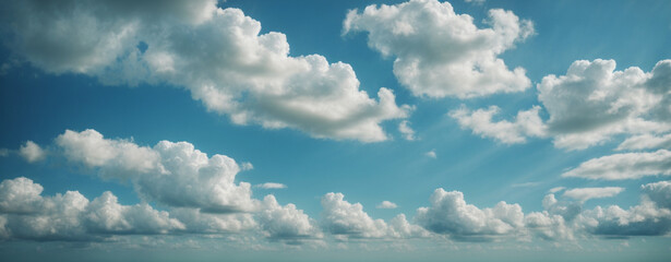 Poster - blue sky with clouds