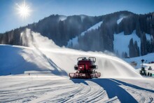 Ski Resort In Winter Generated Ai