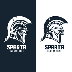 Spartan Warrior Helmet Mascot. Ancient War Cap. Emblematic Design Element for Logo, Tag, Insignia, Sign, Brand Logo, Poster, T-Shirt Art. Handcrafted Vector Illustration