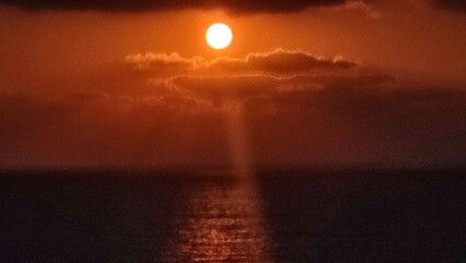 Wall Mural - sunset over the sea