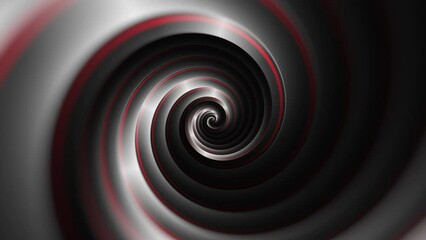 Wall Mural - minimal spiral in infinite rotation. abstract background in gray and black color. dizzy concentric p