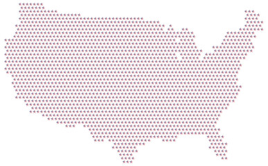 Wall Mural - USA map. United States. Vector file	