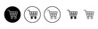 © OLIVEIA - Shopping icon set illustration. Shopping cart sign and symbol. Trolley icon