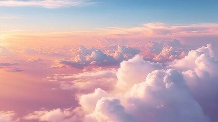 Canvas Print - Cloud view from above the sky