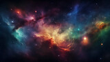 Fototapeta Kosmos - 星雲銀河の背景 No.116  The Background of the Nebula Galaxy Generative AI