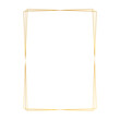 Luxury golden rectangle certificate border pattern line photo frame islamic wedding invitation background