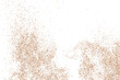 © sergio34 - Coffee Color Grain Texture Isolated on White Background. Chocolate Shades Confetti. Brown Particles. Digitally Generated Image. Vector Illustration, EPS 10.