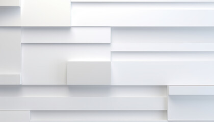 Canvas Print - 3D White Wall