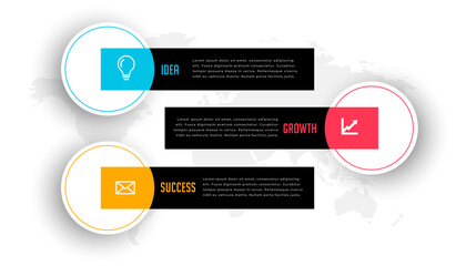 Wall Mural - modern corporate infographic sequence chat template for data visualization