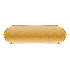 Wall Mural - luxury golden set arabic islamic banner title frame text box in transparent background