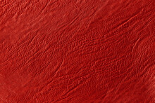 Dark Red Leather Texture Background With Seamless Pattern And High Resolution.