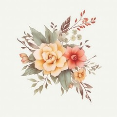 Tranquil watercolor blooms for desig