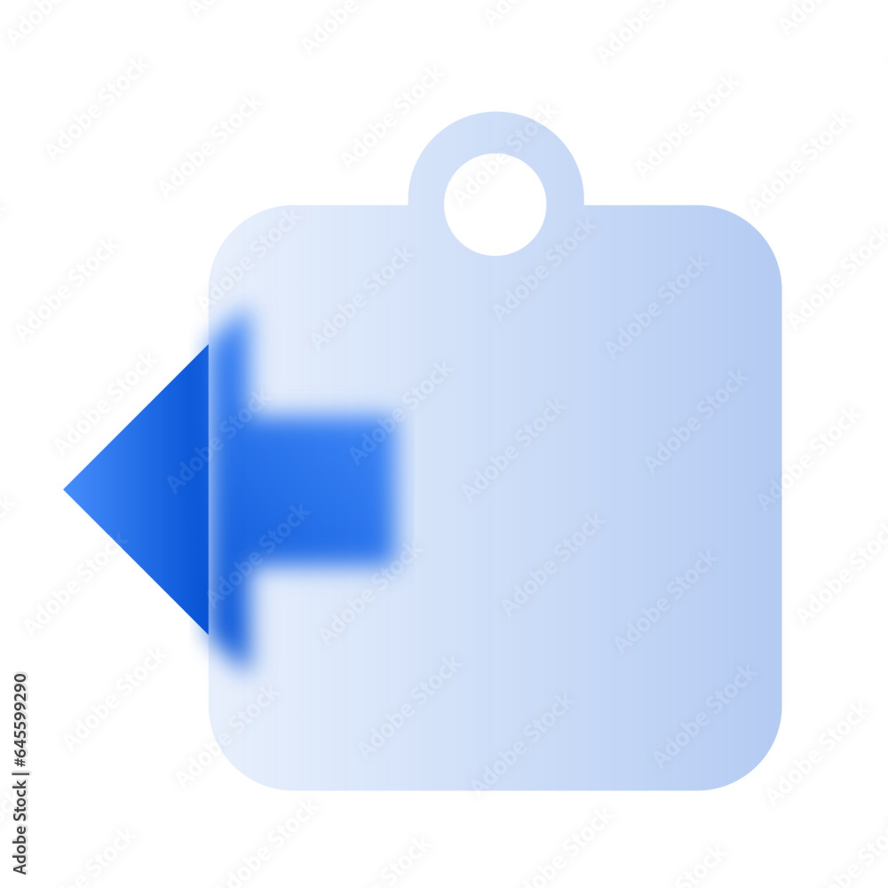 Assignment Return Glassmorphism UI Icon Sign and Symbol Design ...