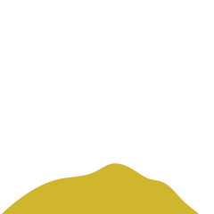 Sticker - Golden Mountains Illustration