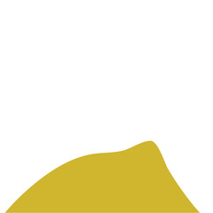 Sticker - Golden Mountains Illustration