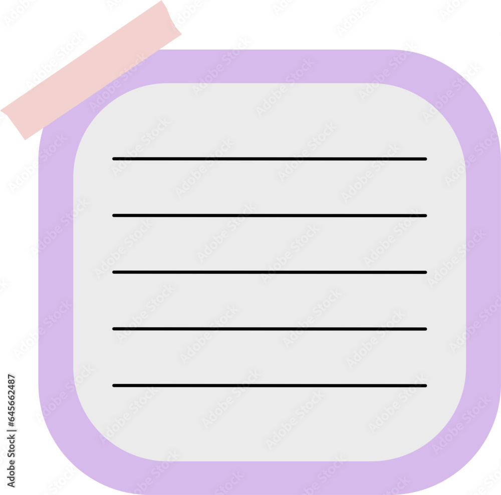 Note Paper With Washi Tape