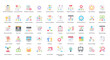 © Michael - Workflow Flat Icons Business Hierarchy Process Iconset in Color Style 50 Vector Icons