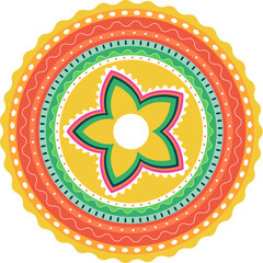 Wall Mural - Traditional Mexican Ornament for National Hispanic Heritage Month and Cinco de Mayo Celebrations