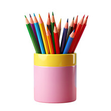 Isolated Pencil Holder Separate From Background Transparent Background