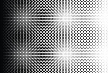 Wall Mural - Black and white triangles pattern. Abstract geometric gradient background. Vector illustration.