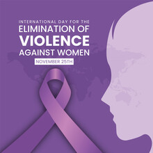 International Day For The Elimination Of Violence Against Women Stock Vector Design