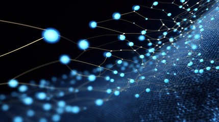 Data technology abstract background, Generative AI