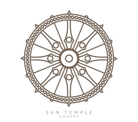  Konark Wheel - Sun Temple - Odisha - Icon