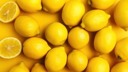 Wall Mural - Lemon closeup shot