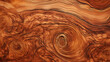 Swirling patterns of burl wood texture
