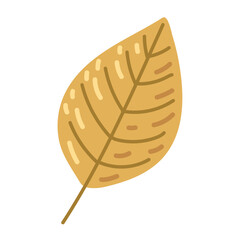 Poster - autumn yellow leaf icon