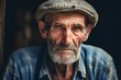 © olga_demina - weathered portrait elderly farmer face reflects wisdom and years of experience earned on the land.