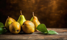 Pears Background. Food Fruit Texture