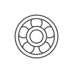 Wall Mural - Ball bearing line outline icon