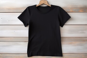 Black Tee for Design Showcase or Mockup