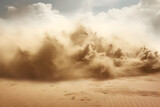 Fototapeta  - Blinding Sandstorm A Transparent Texture of Sand, Dust, and Dirt Clouds Swirling in the Wind