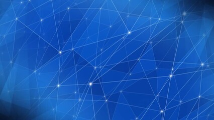 Wall Mural - network formation abstract connections concept with flowing lines and triangular patterns. flowing s