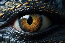 Close-up Of Crocodile's Eye