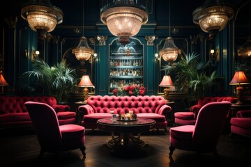 Wall Mural - interior of a luxury nightclub