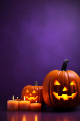 Wall Mural - Halloween subject with space for text (greeting card, flyer etc.)