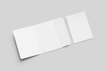 Wall Mural - A4 Folder Blank Mockup