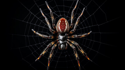 macro shot of a spider