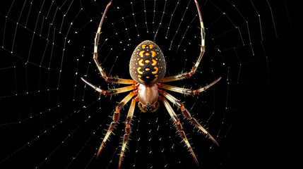 macro shot of a spider