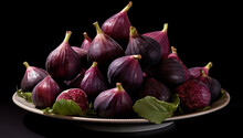 Healthy Food Exotic Ripe Purple Fruit Sweet Raw Fresh Juicy Ingredient Organic Fig