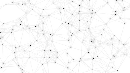 Abstract geometric white background. Plexus mesh backdrop.